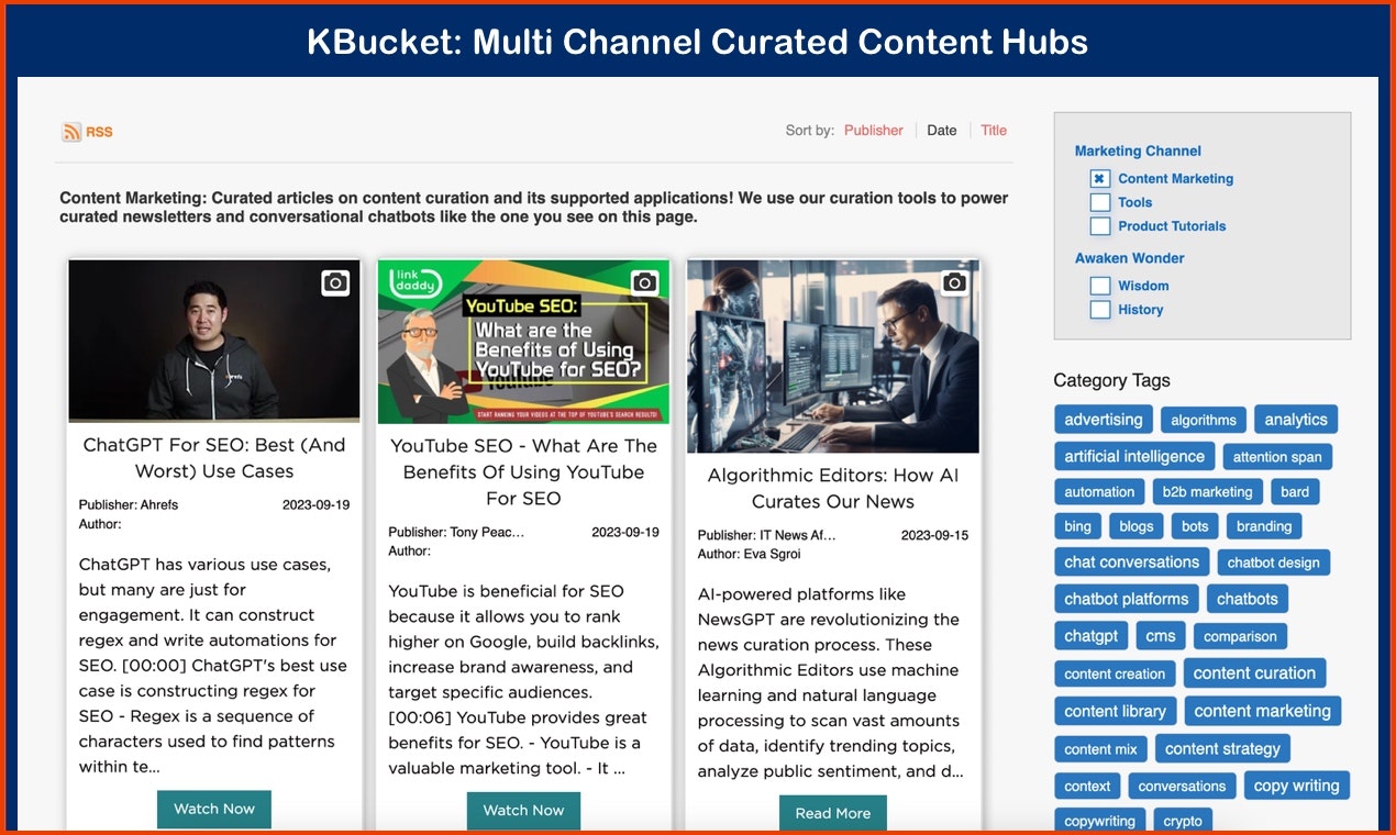 Kbucket - Доставить свежий контент с YouTube и социальных сетей медиа 3
