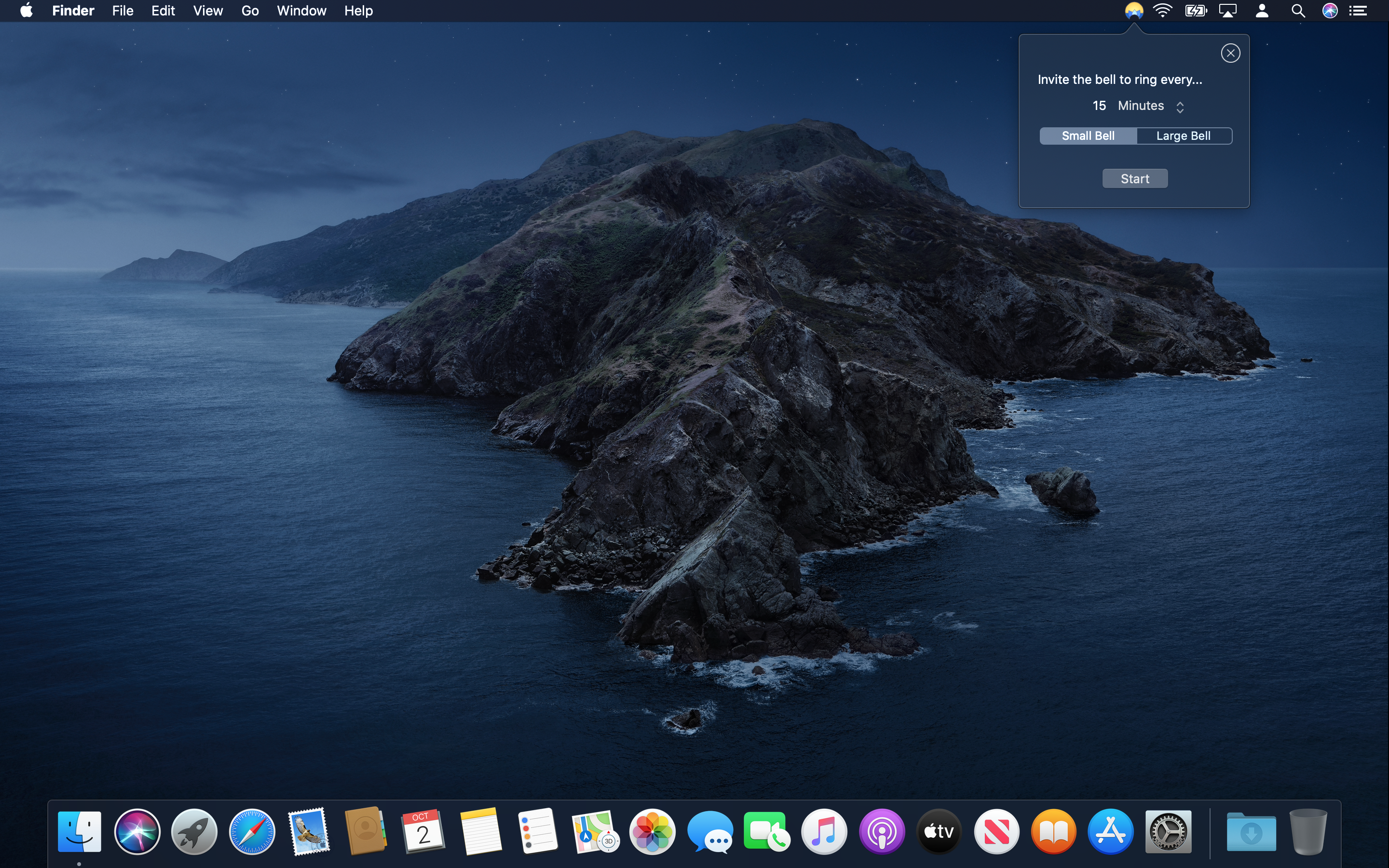 Mindfulness Bell Menu Bar gallery image