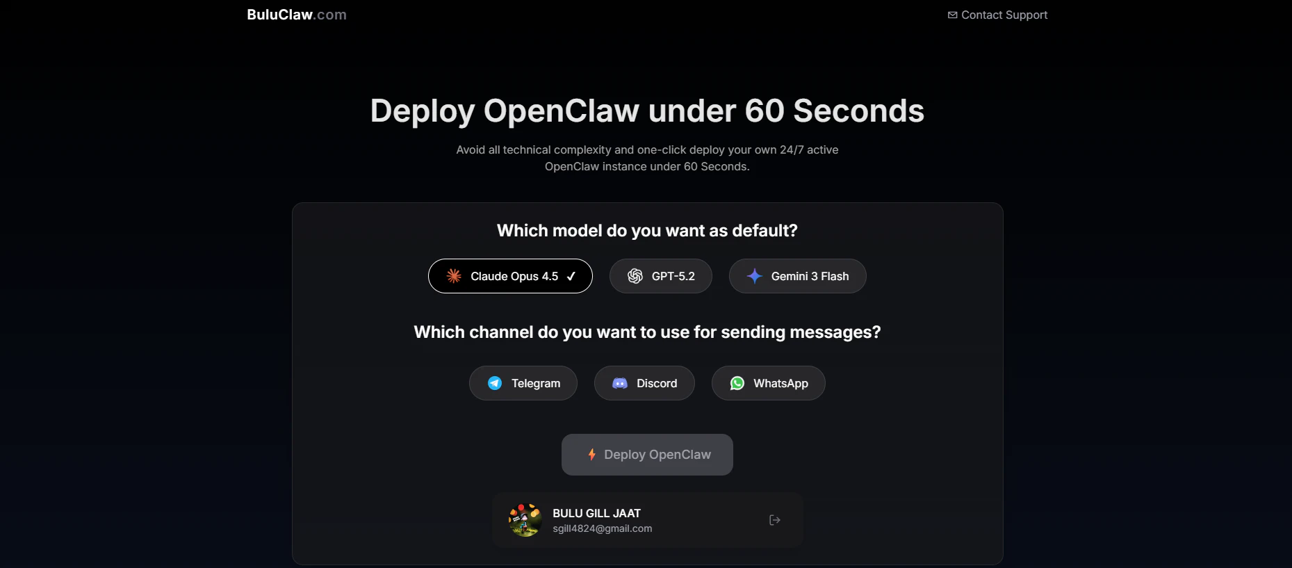 BuluClaw - Deploy OpenClaw under 1Minute logo