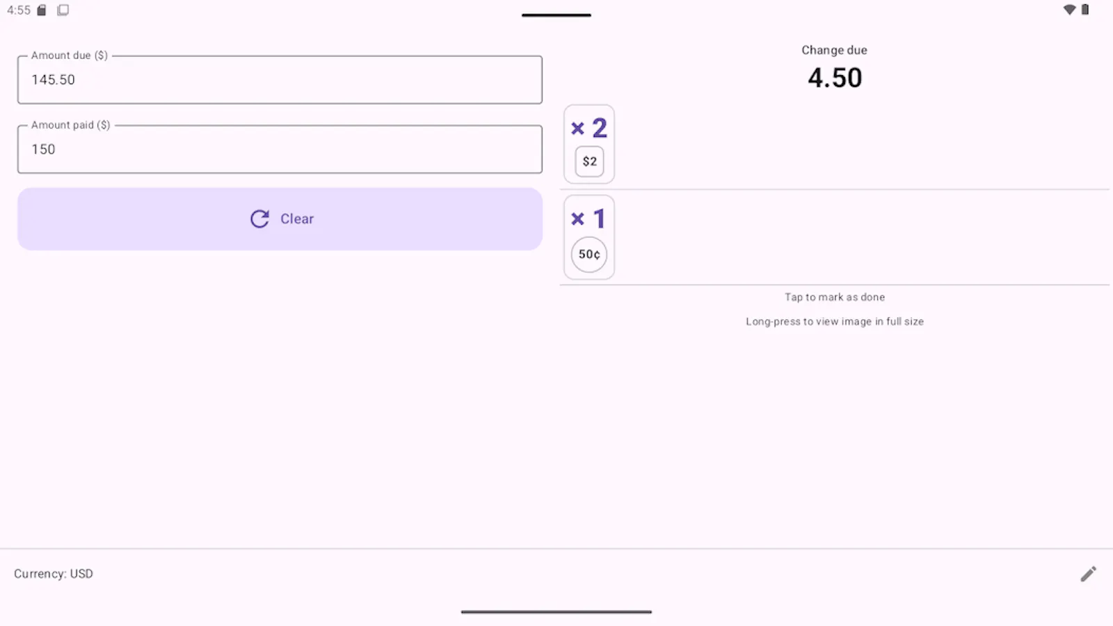 Change Calculator screenshot 7