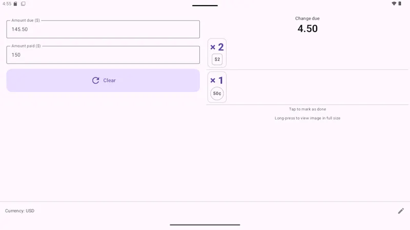 Change Calculator screenshot 7