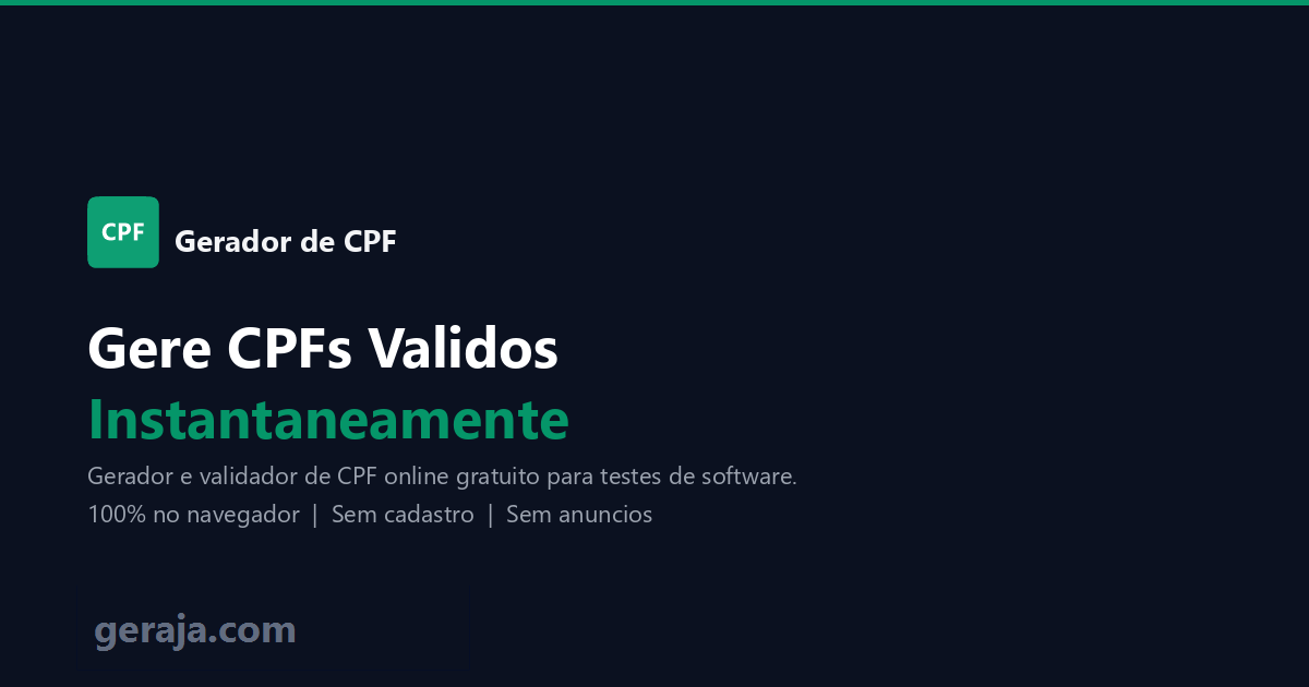 Gerador de CPF gallery image