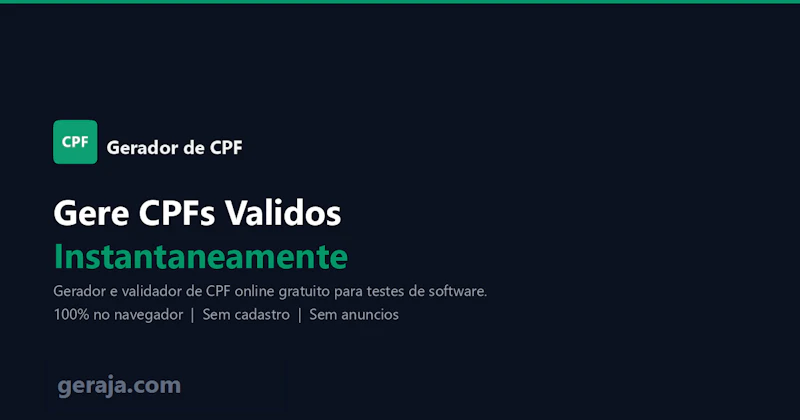 Gerador de CPF screenshot 1