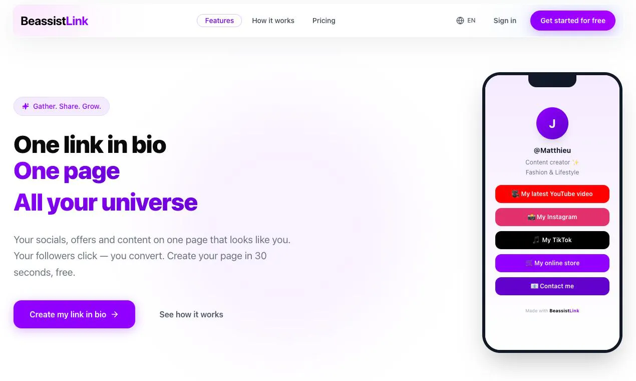BeassistLink - Gather. Share. Grow gallery image