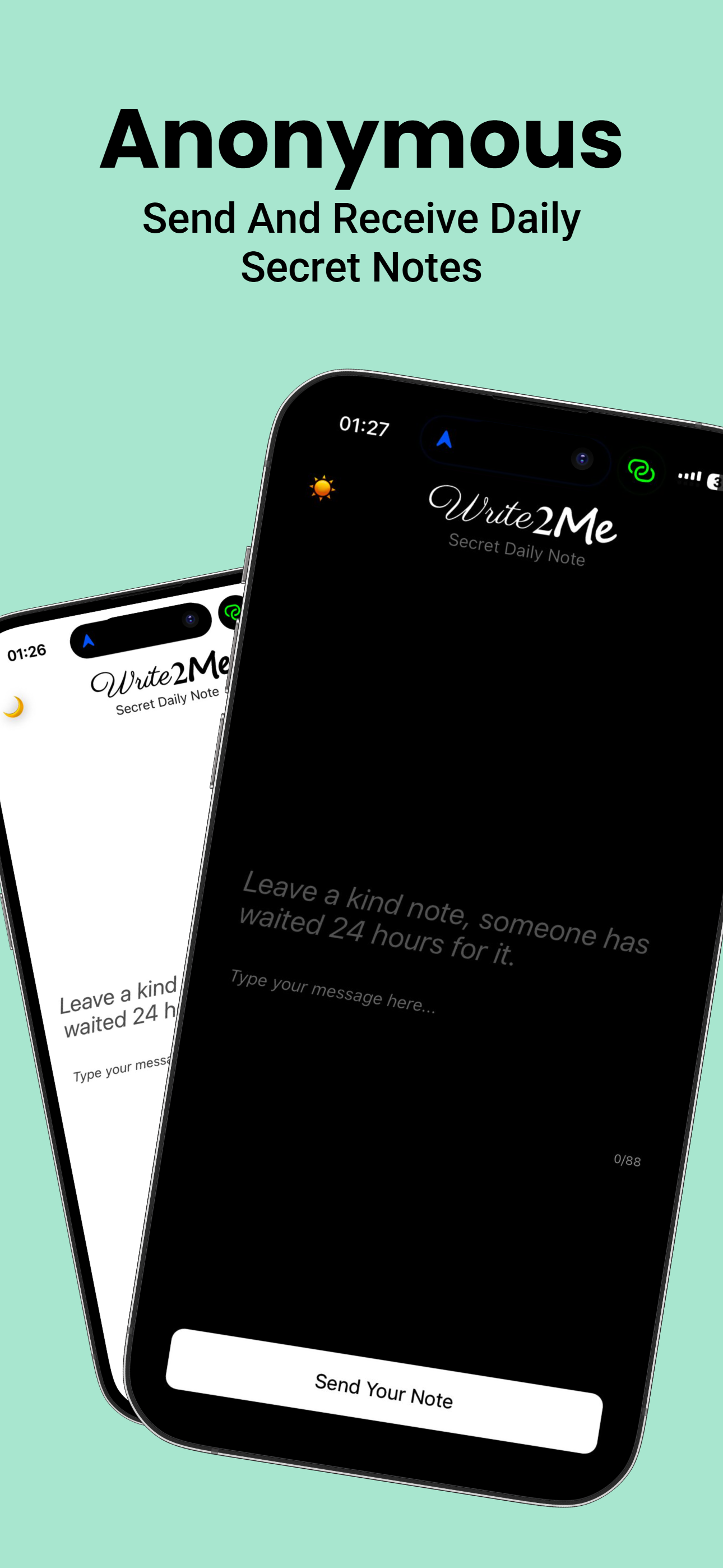 Schrijf2me - Write2Me is een bewuste anonieme schrijfervaring media 2