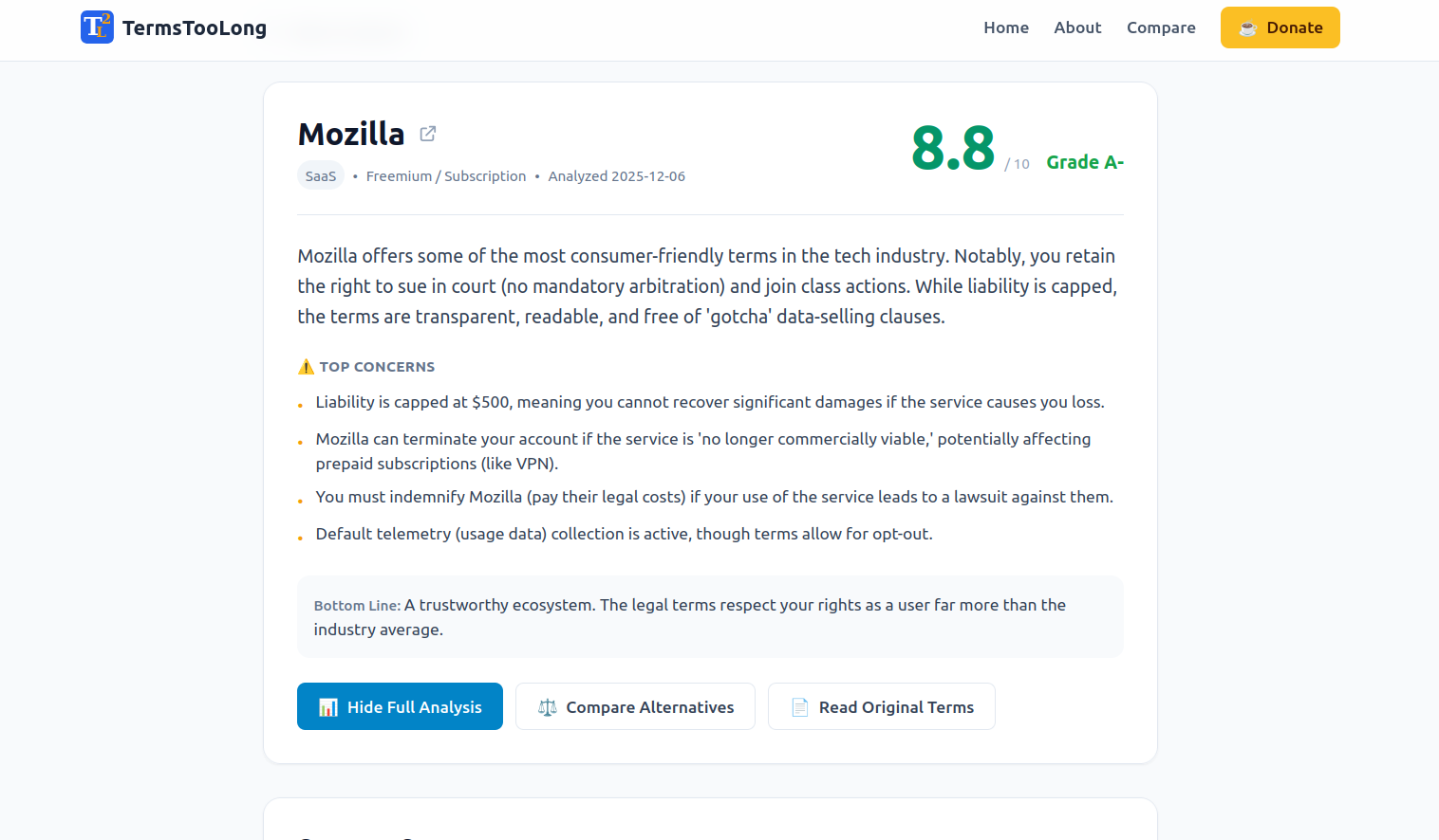 TermsTooLong gallery image