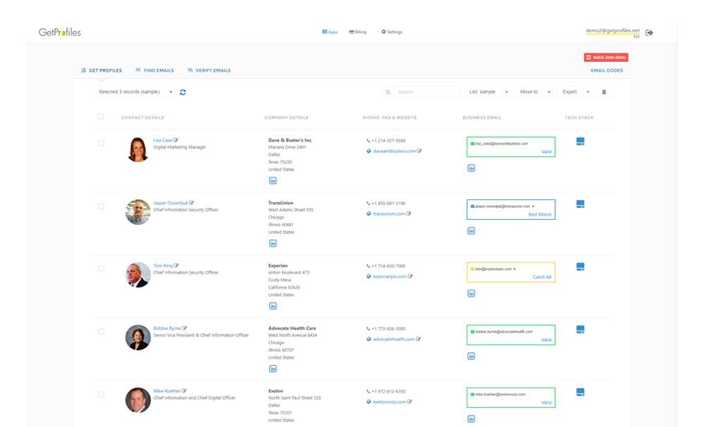 GetProfiles gallery image