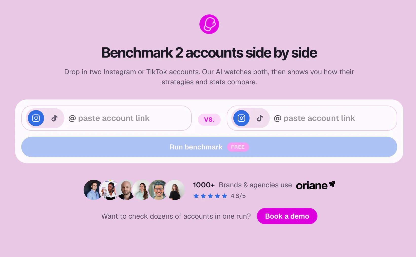 Account Benchmark screenshot 1