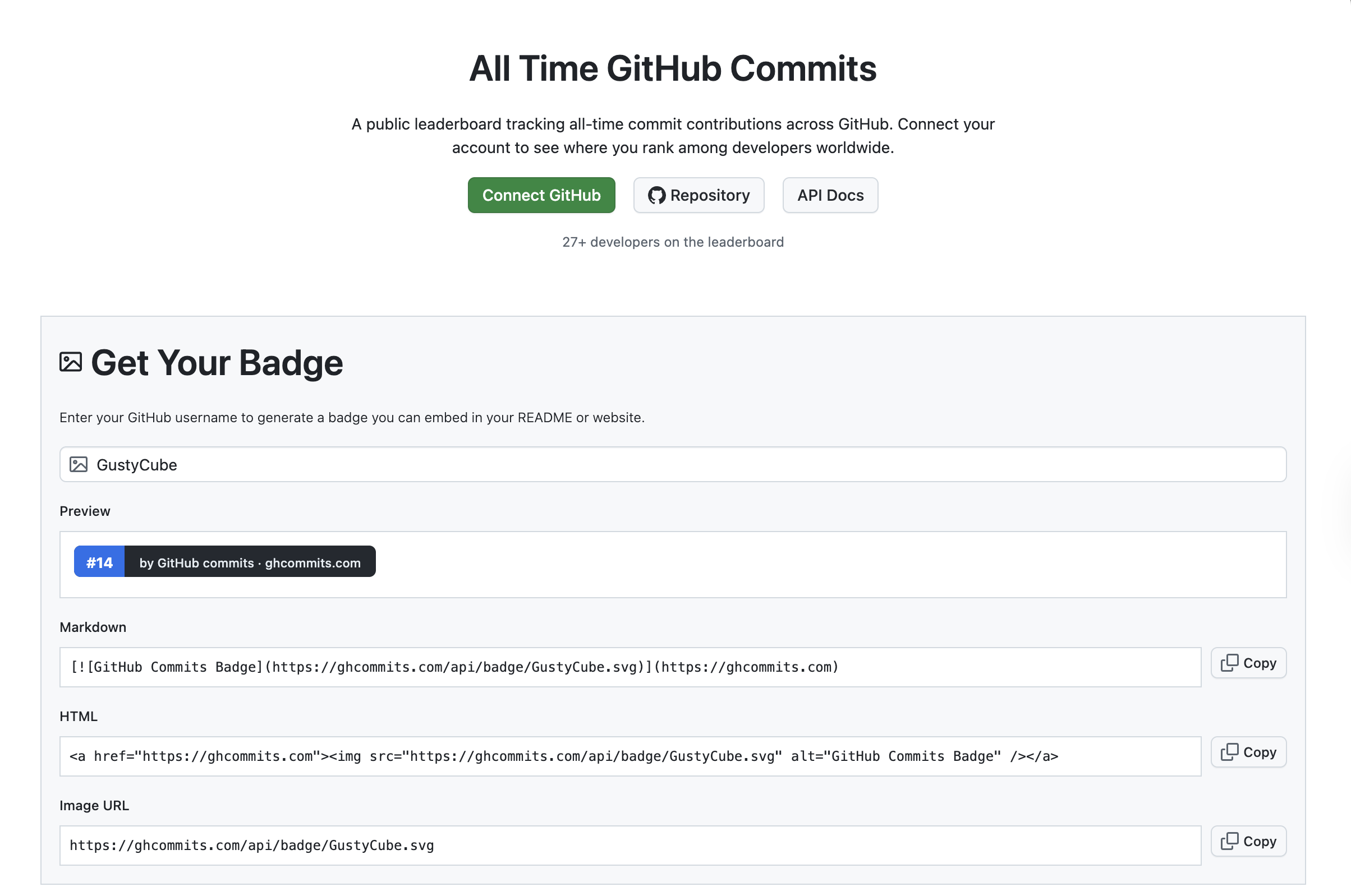 GitHub Commits Leaderboard media 1