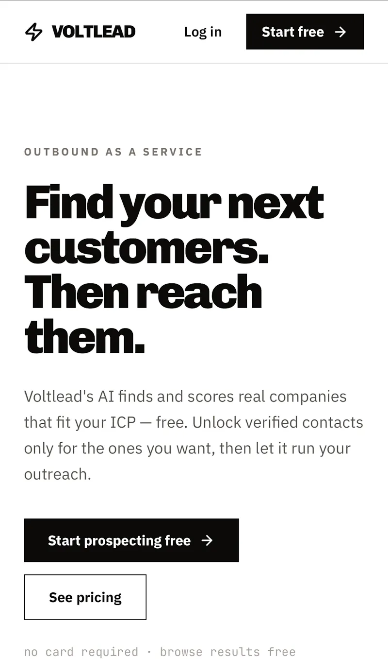 Voltlead — Outbound on Autopilot screenshot 2