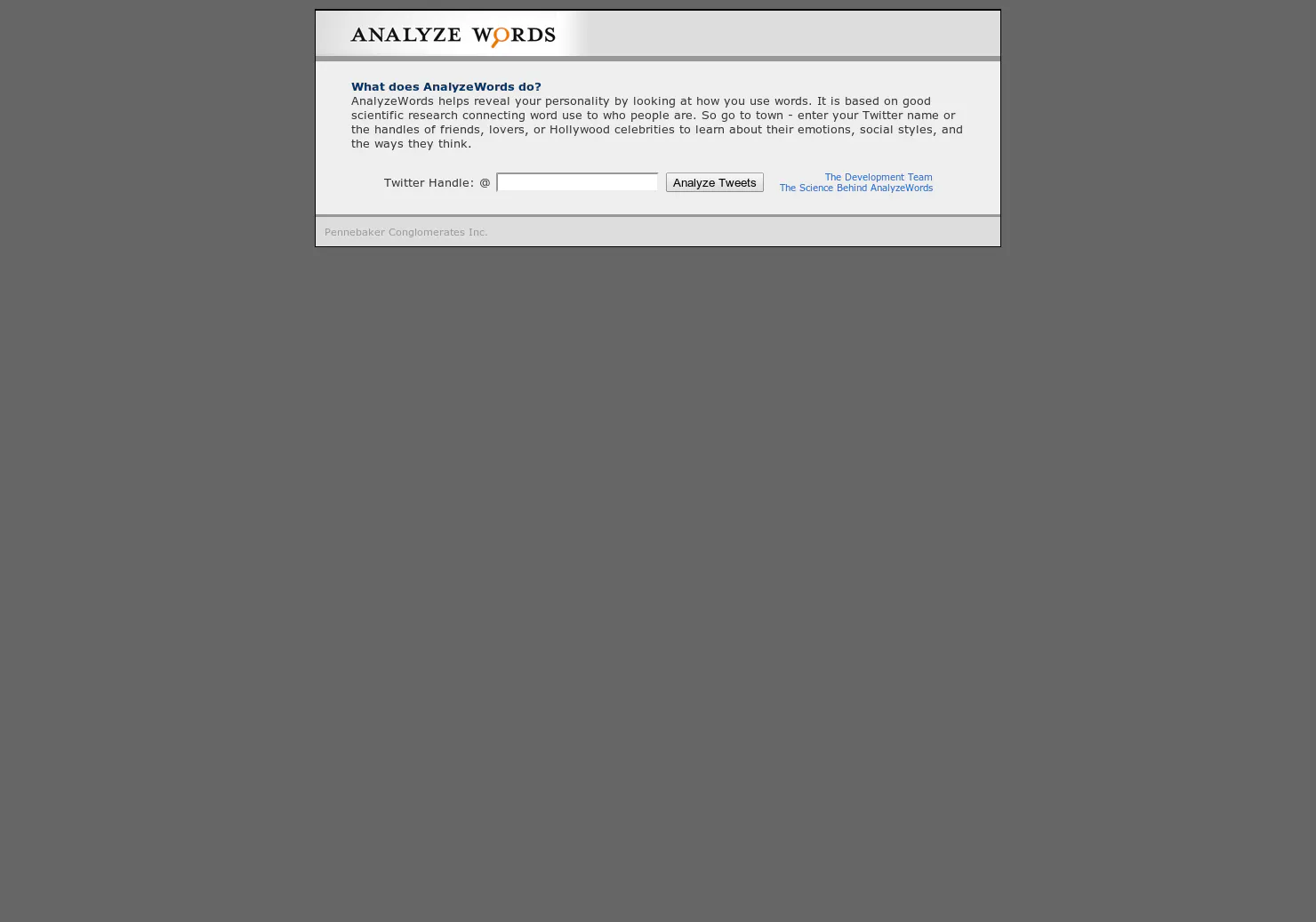 Analyze Words