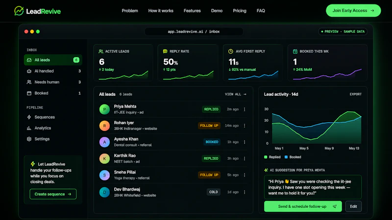 LeadRevive screenshot 2