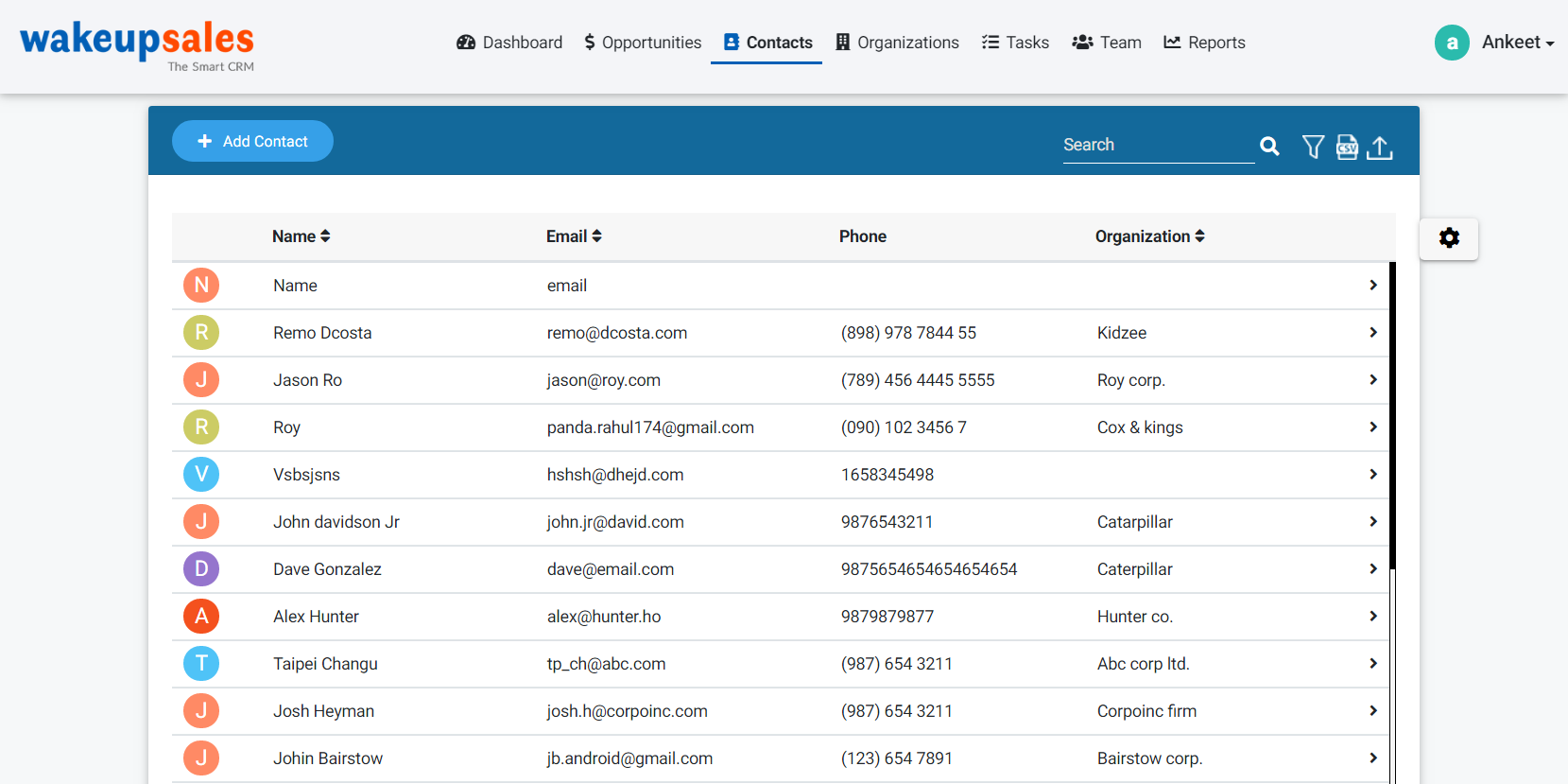 Wakeupsales CRM gallery image