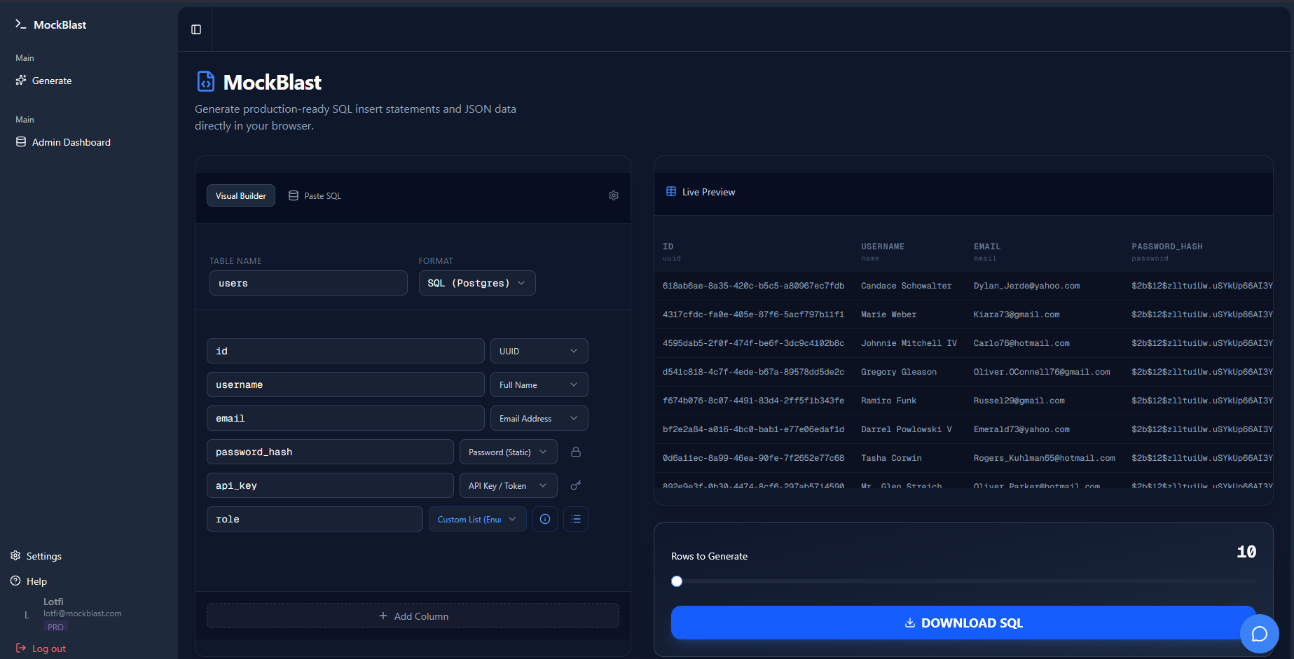 MockBlast - Screenshot 2 showing product features and functionality