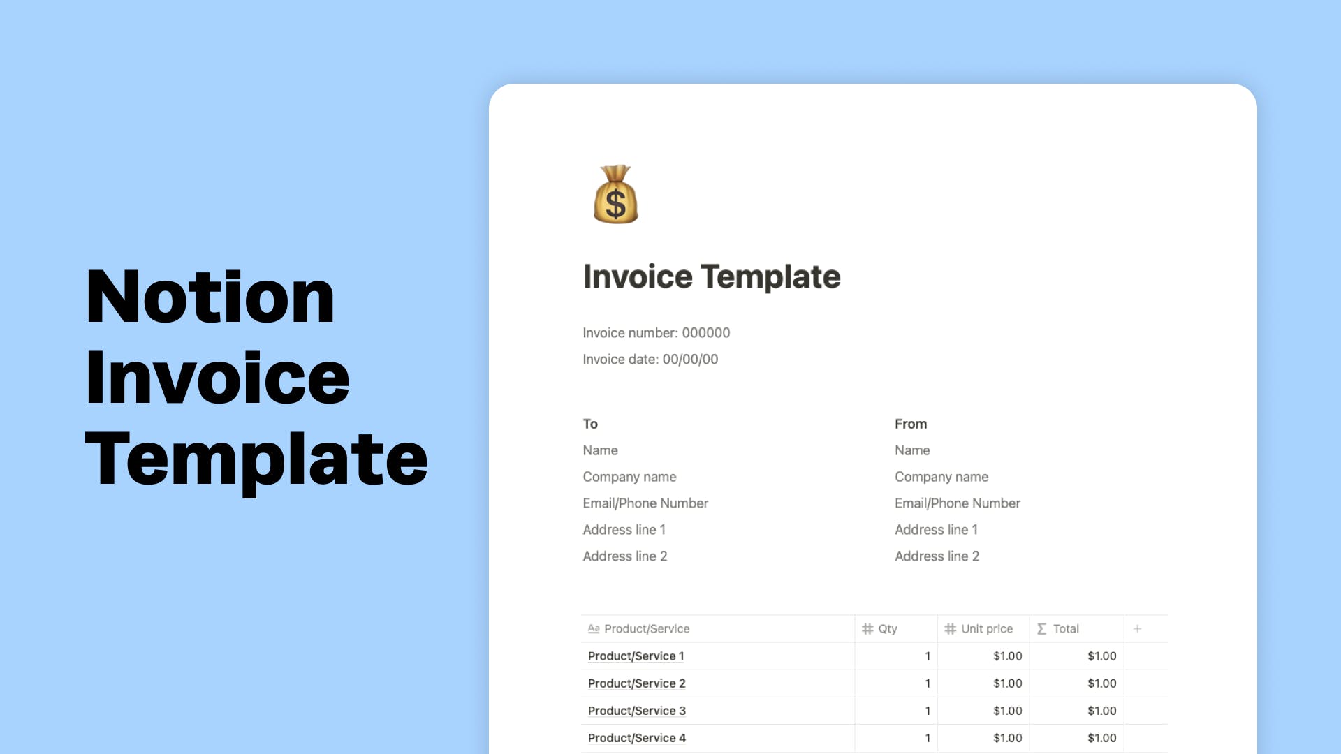 Notion Invoice Template media 1