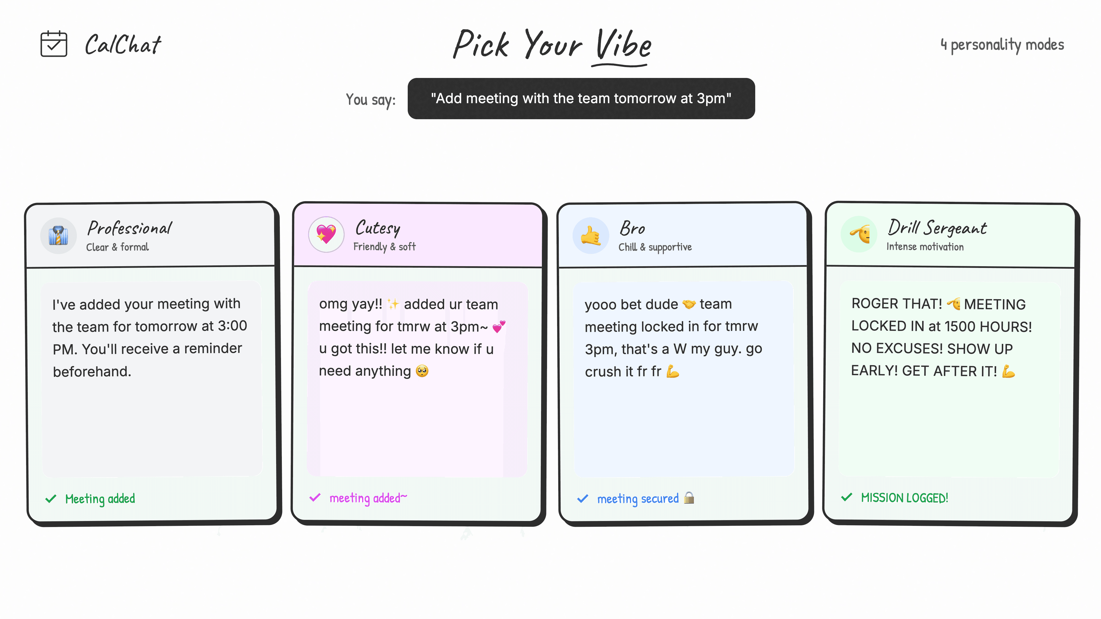 CalChat - Screenshot 4 showing product features and functionality