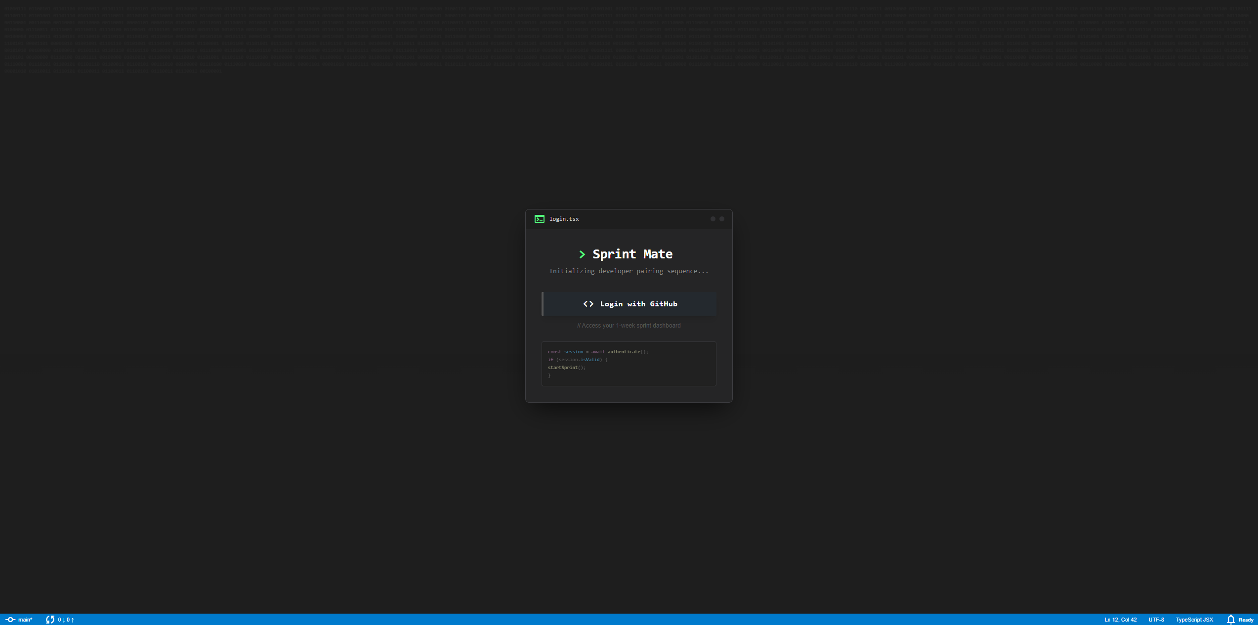 Sprint Mate - Main product screenshot demonstrating key features and user interface