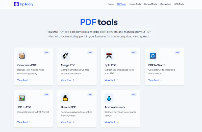 Uptooly screenshot 2