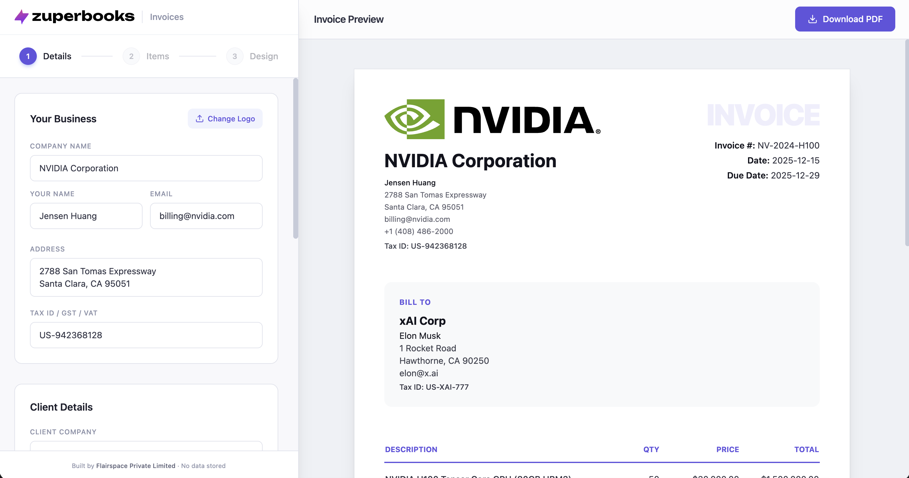 ZuperBooks Invoice gallery image