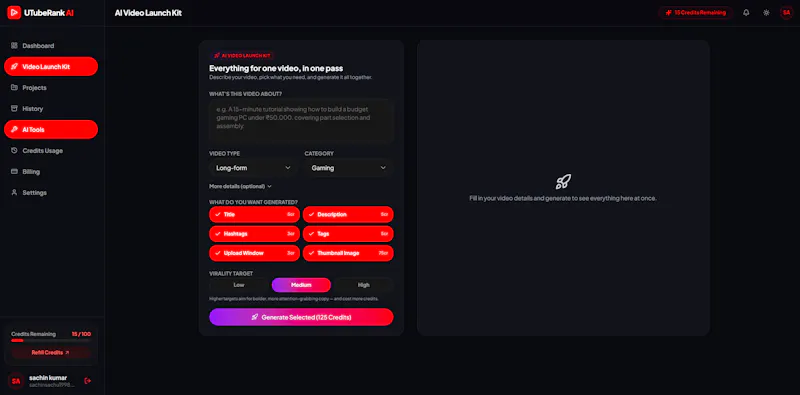 UTubeRank AI screenshot 1