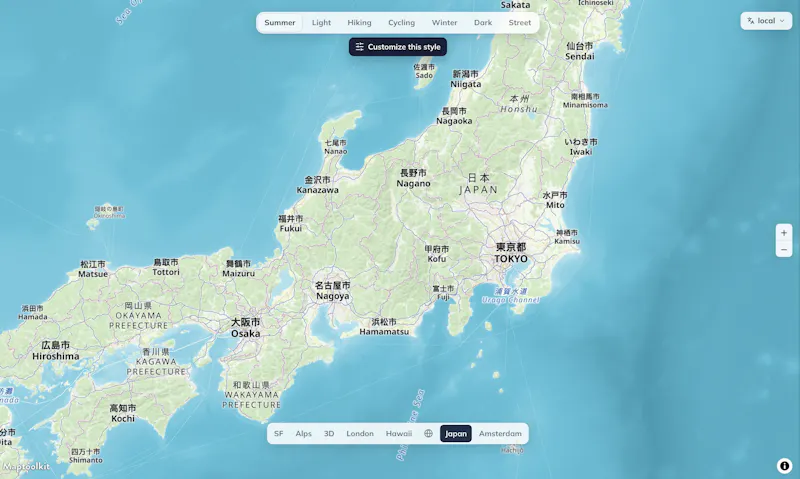 Maptoolkit.org - free vector map server screenshot 3