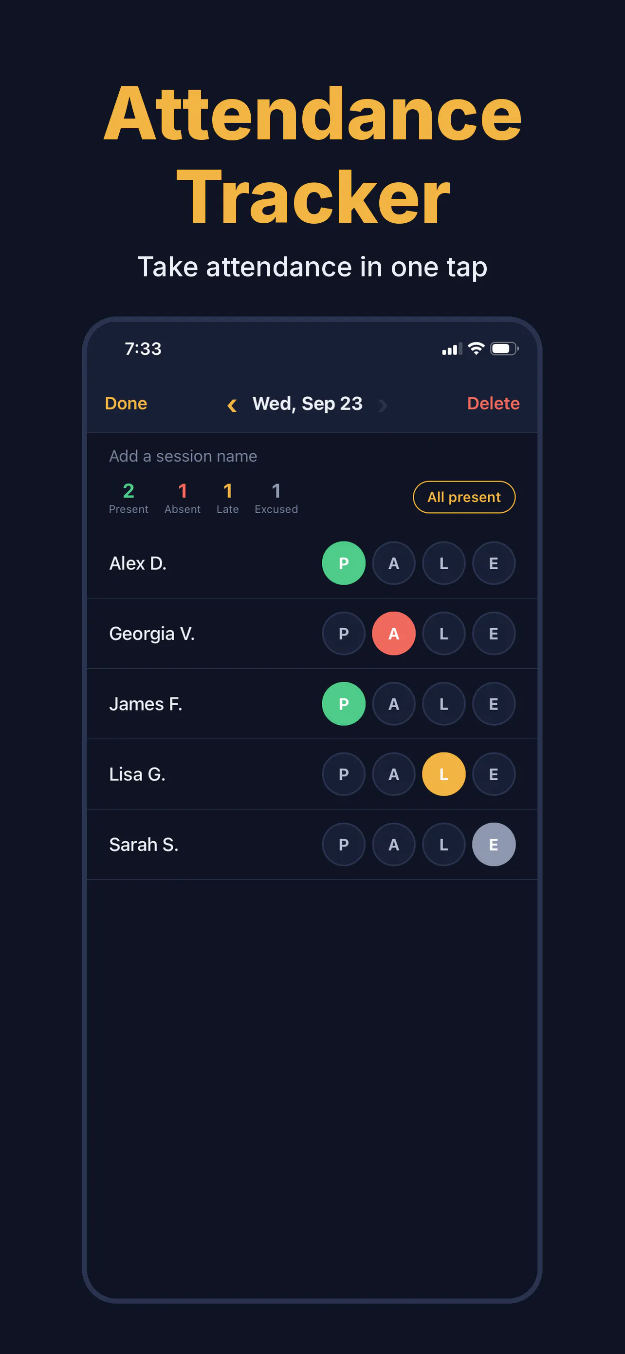 Attendance Tracker: Check In gallery image