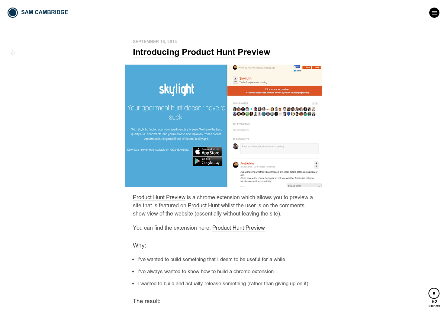 Product Hunt Preview