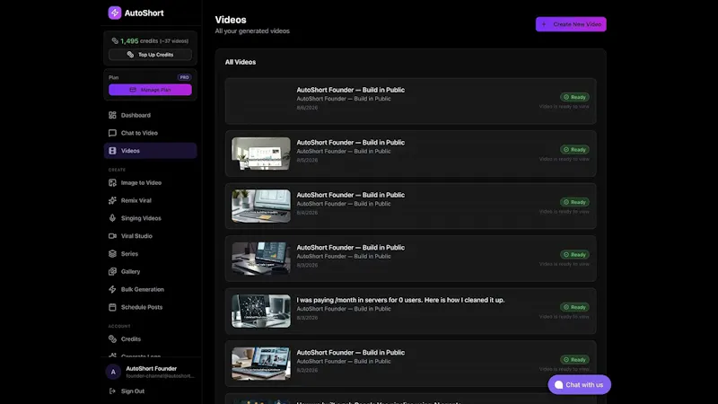 AutoShort screenshot 1 (video preview)