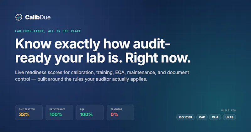 CalibDue screenshot 1