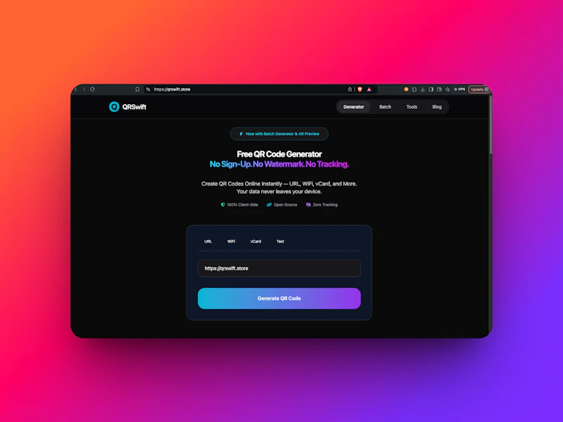 QRSwift screenshot 1