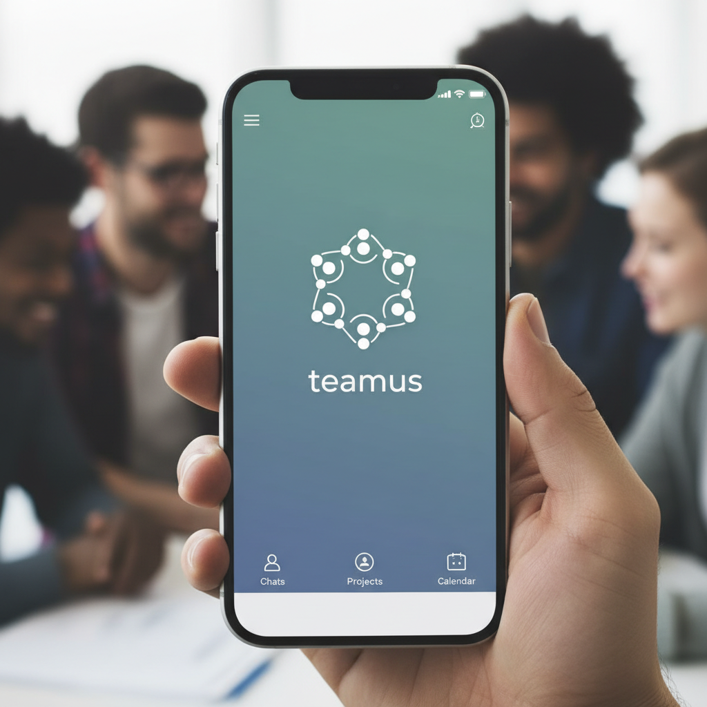 teamus - Product Hunt launch logo and brand identity