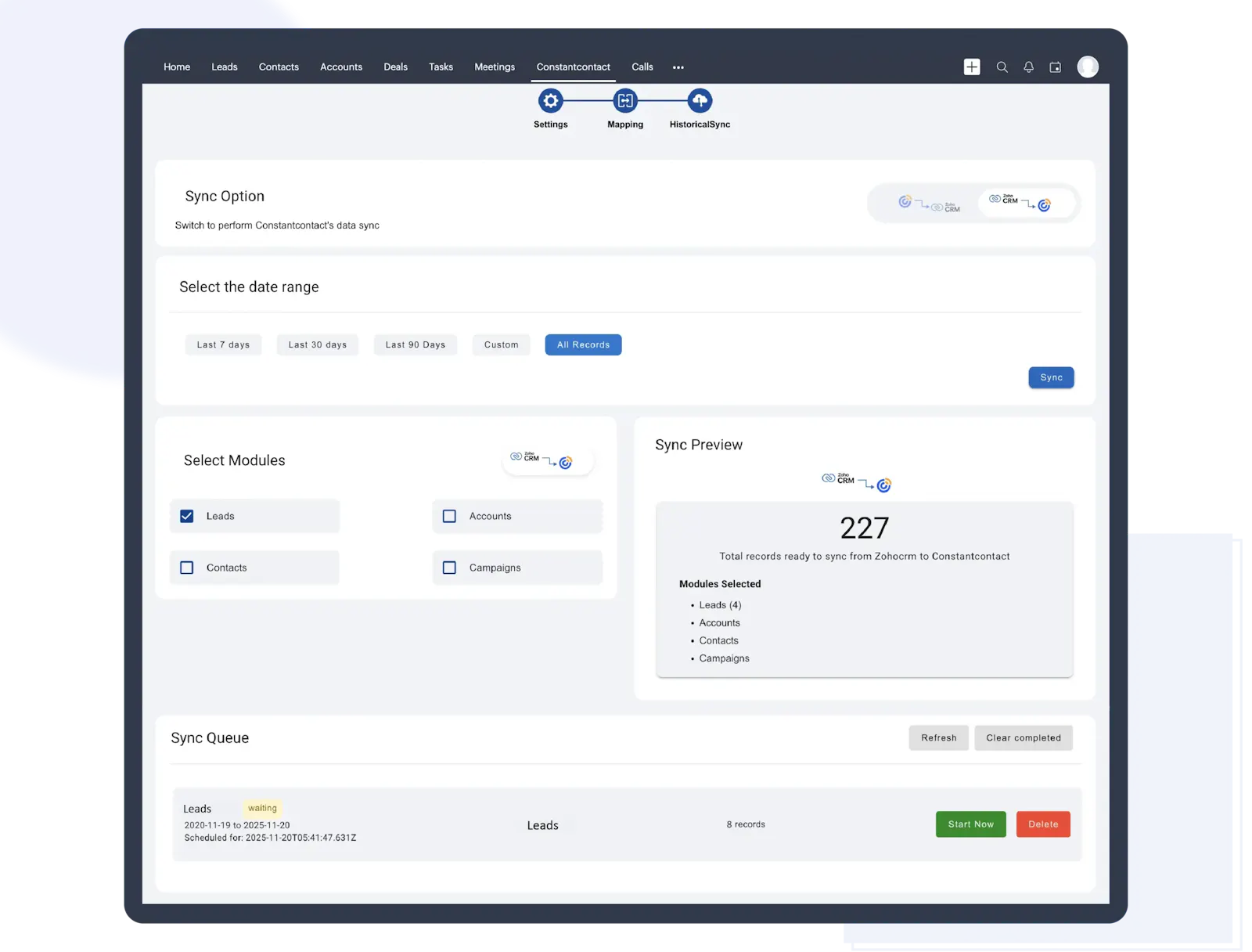 Constant Contact for Zoho CRM  screenshot 5