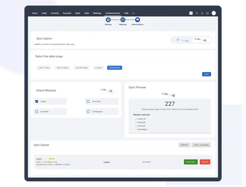 Constant Contact for Zoho CRM  screenshot 5
