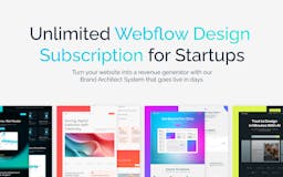 Unlimited Webflow Design Subscription media 1