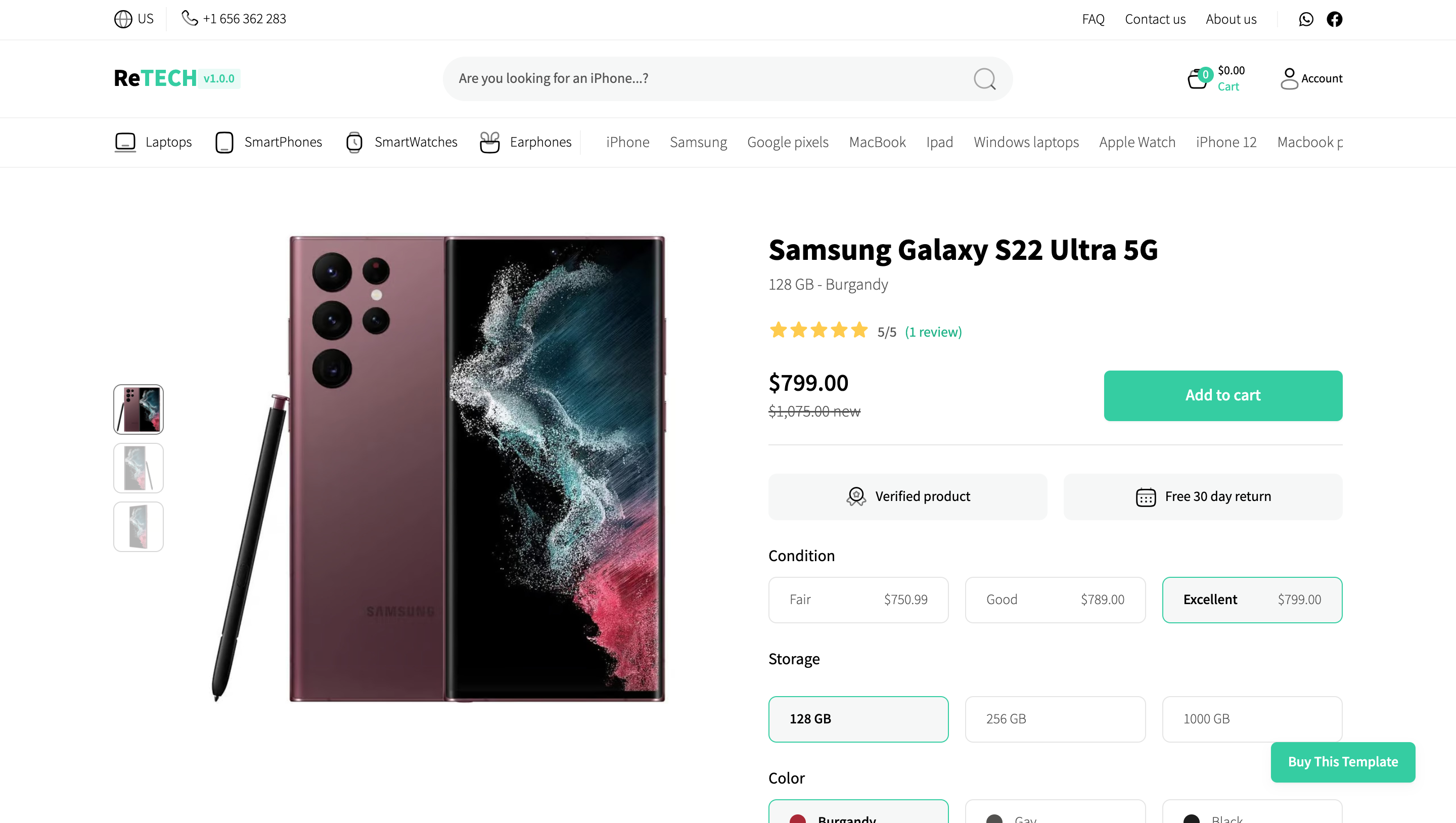 ReTECH eCommerce Template media 4