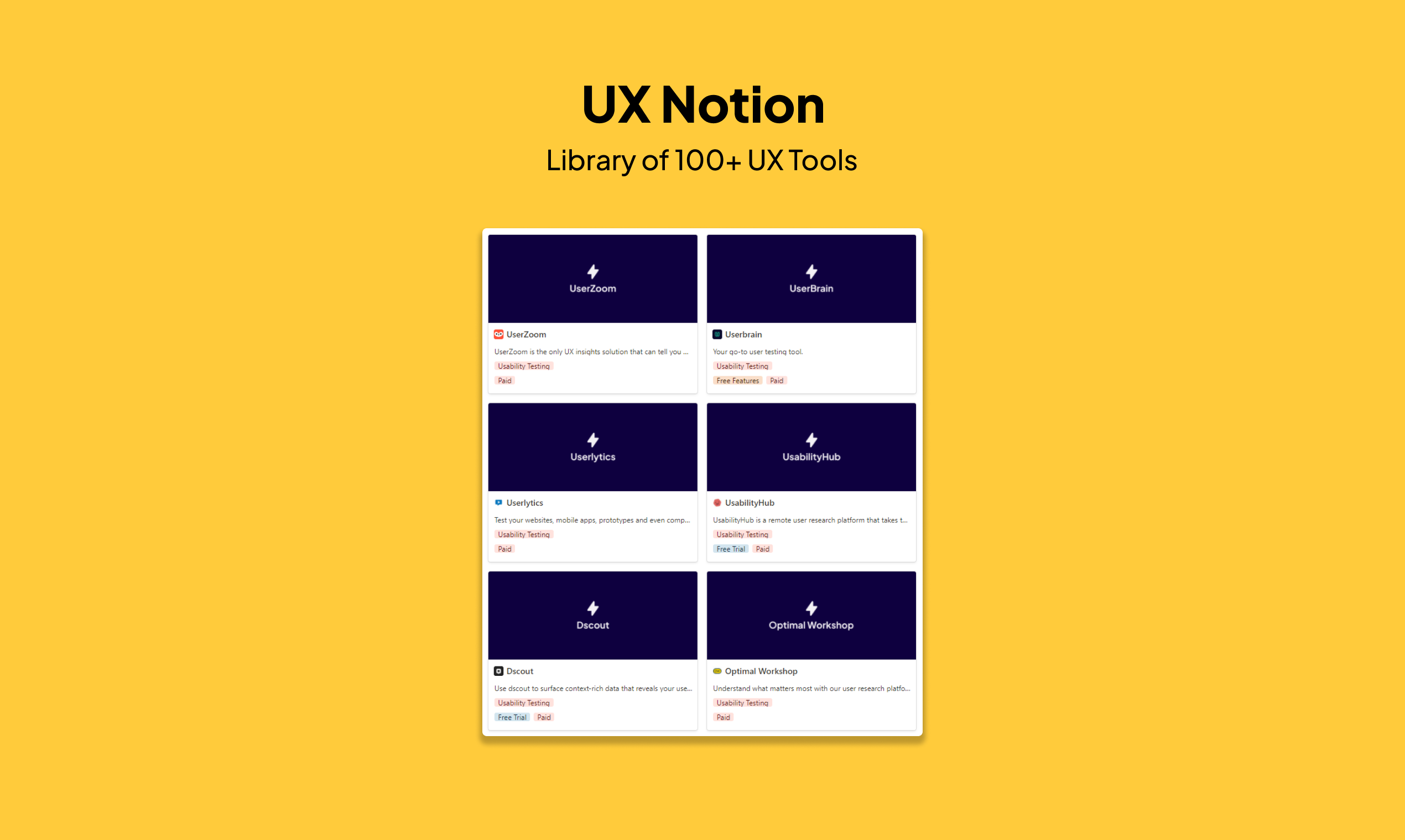 UX Notion gallery image