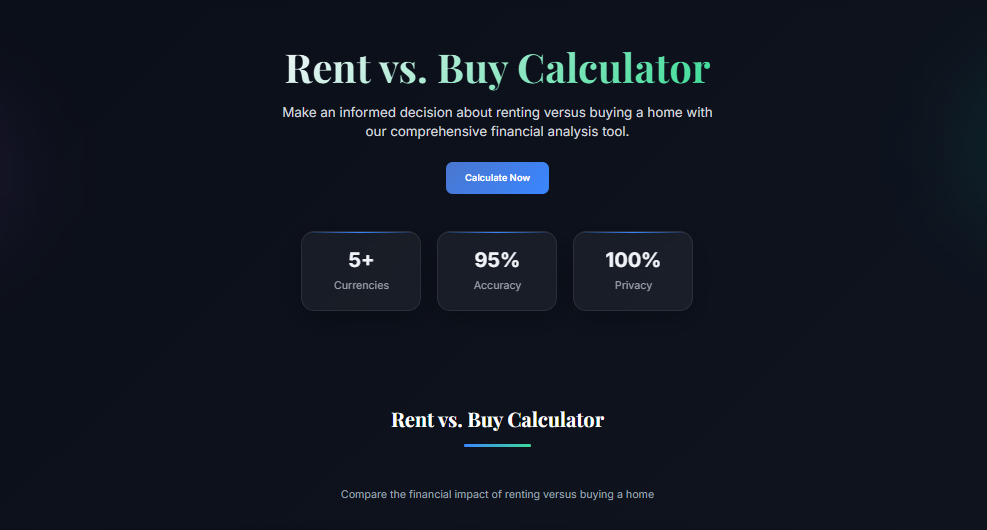 Rent vs. Buy Calculator gallery image