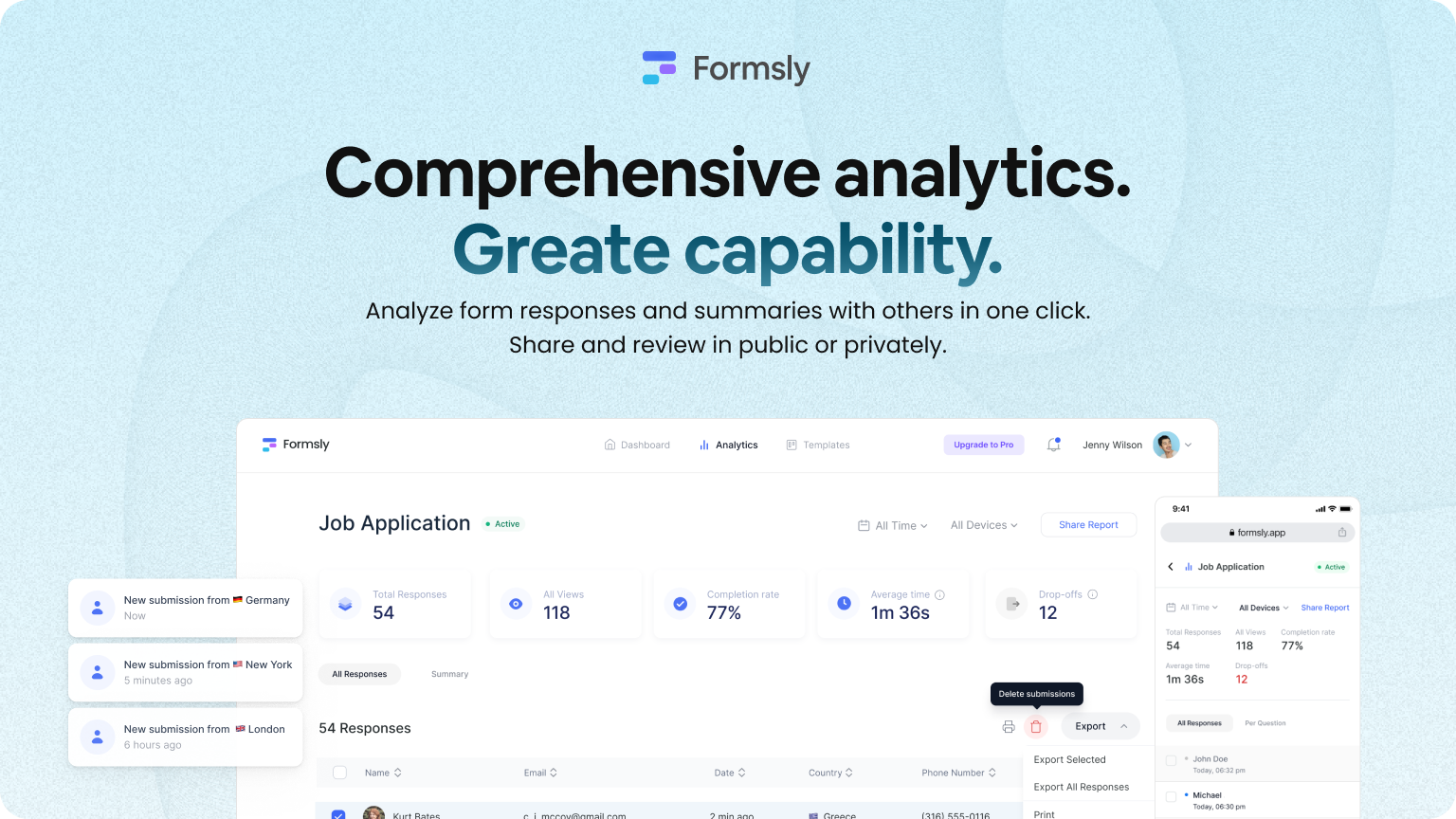 Formsly.app - आश्चर्यजनक रूप और सर्वेक्षण आसानी से बनाएं। मीडिया 6