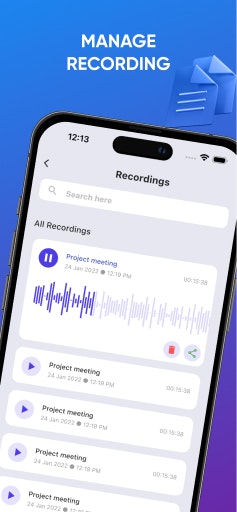 Recvoice: เครื่องบันทึกเสียง - เครื่องอัดเสียงที่เรียบง่ายและมีประโยชน์พร้อมเสียงคุณภาพสูง media 6