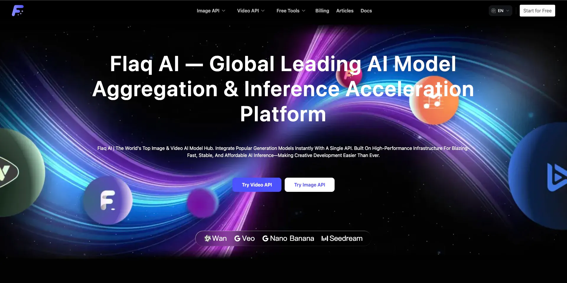 Flaq AI Veo 3.1 Image to Video API product banner