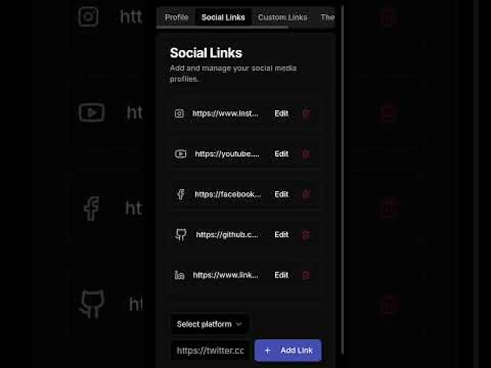 LinkFolio screenshot 1 (video preview)