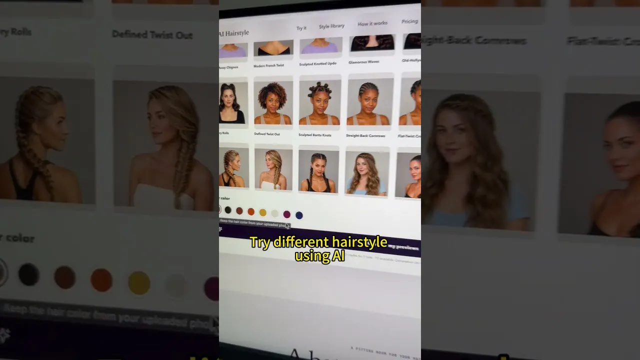 AI Hairstyle gallery image