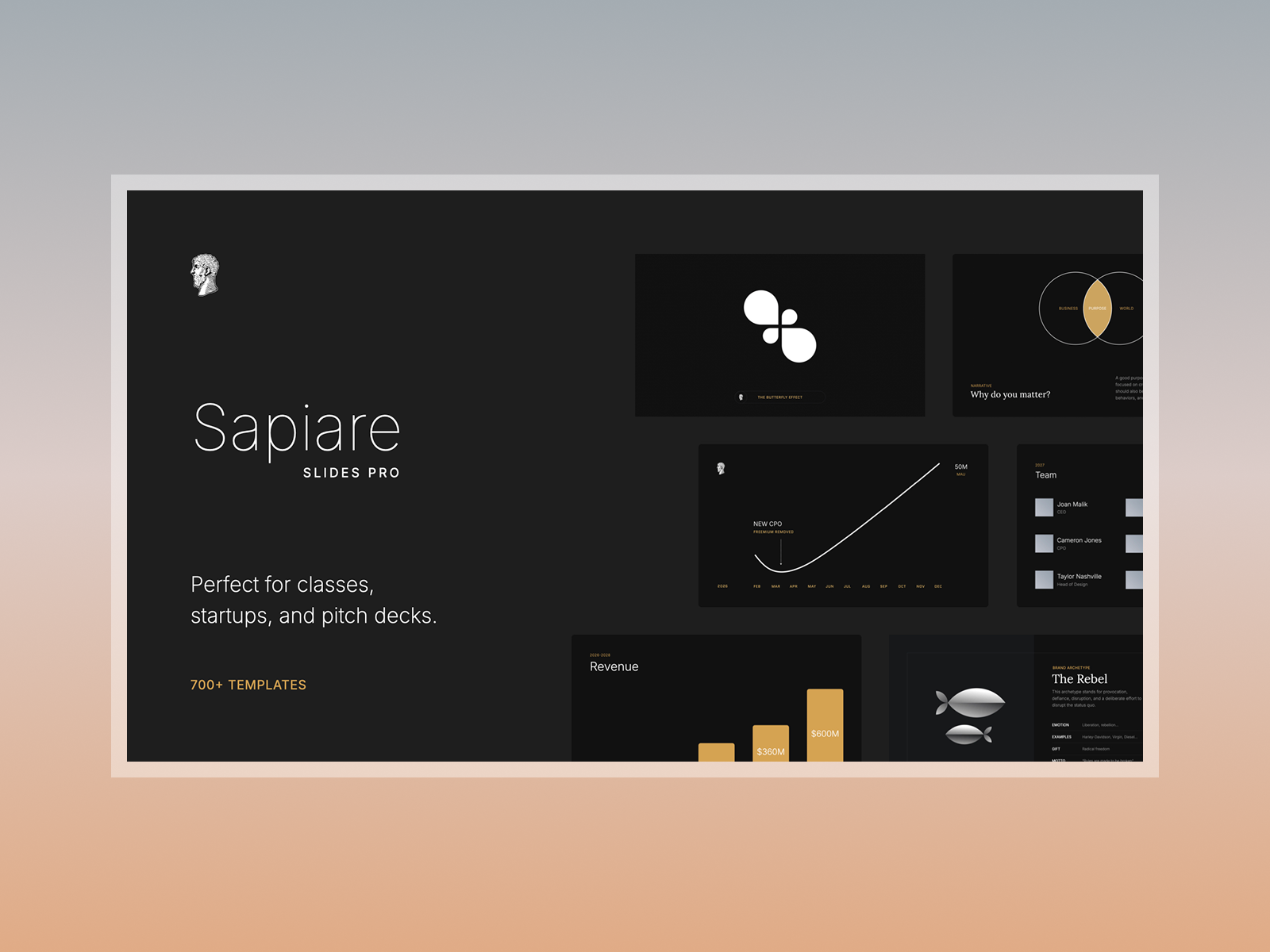 Sapiare Slides Pro - Main product screenshot demonstrating key features and user interface
