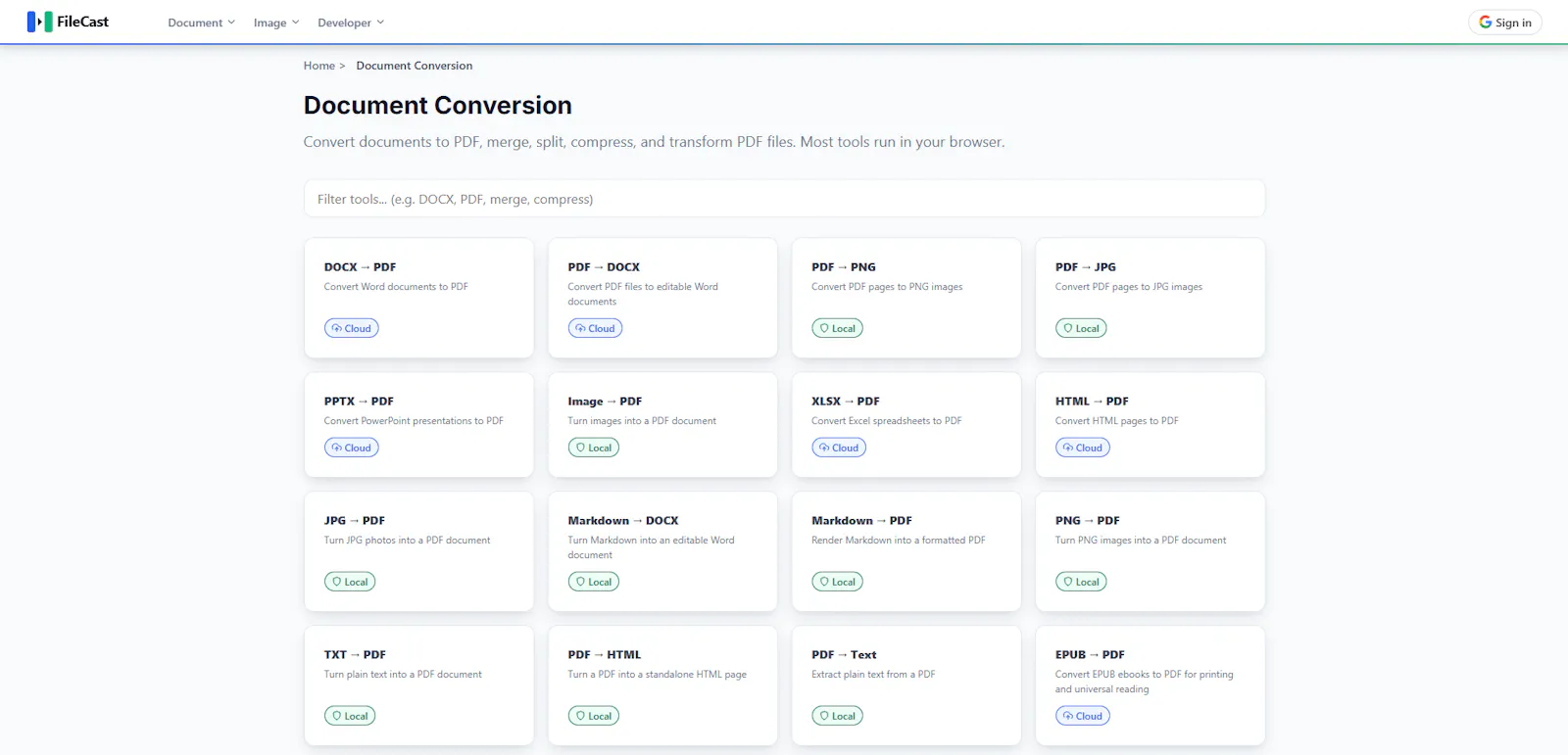 FileCast screenshot 2