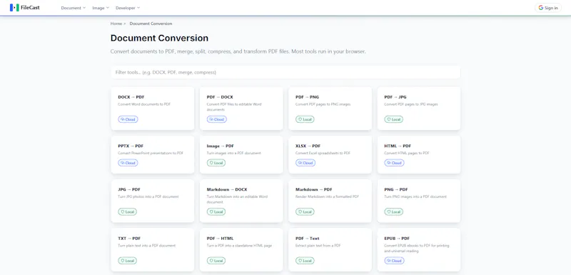 FileCast screenshot 2