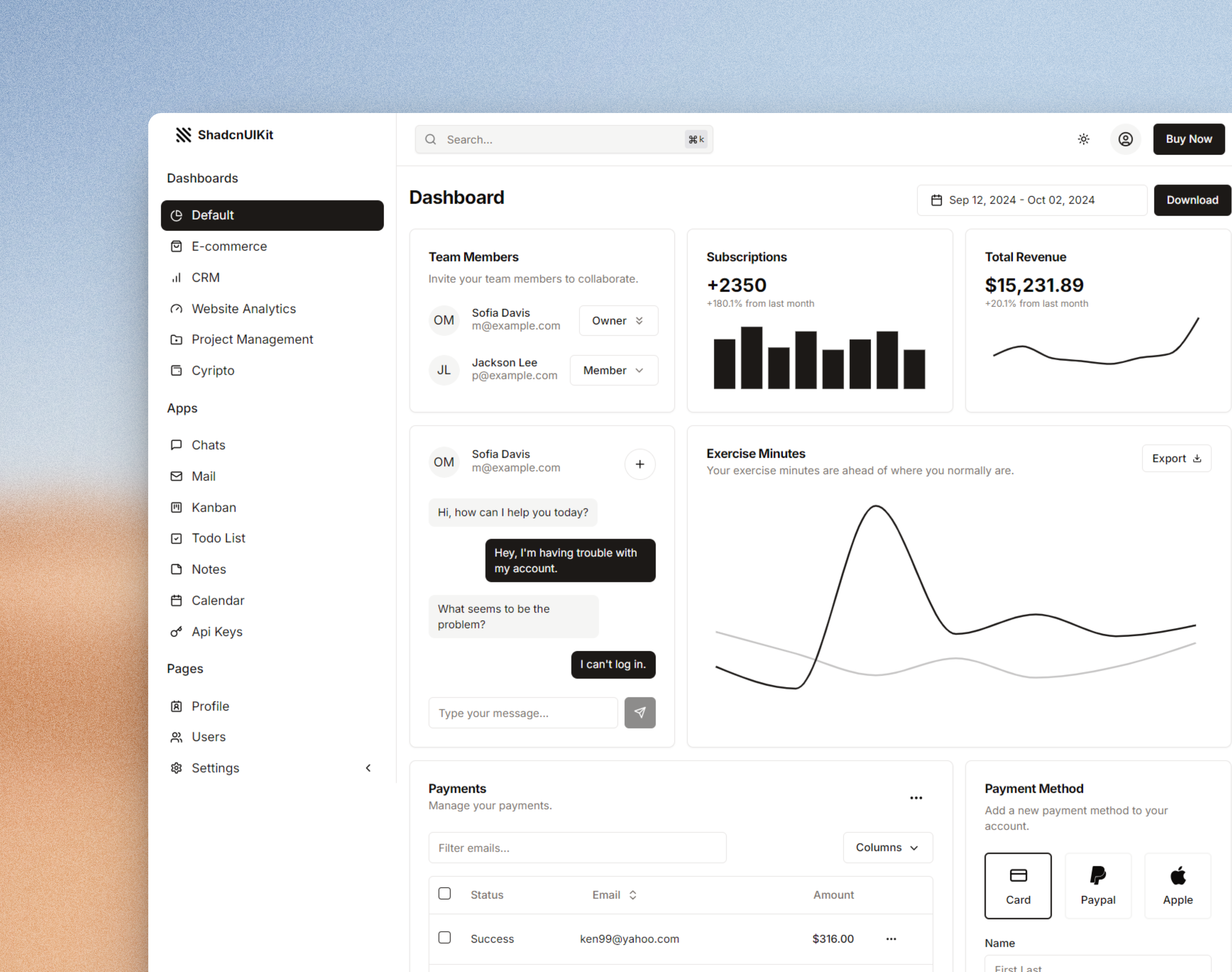 Shadcn UI Kit media 2