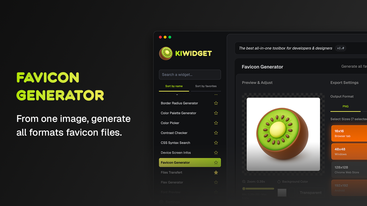 Kiwidget gallery image