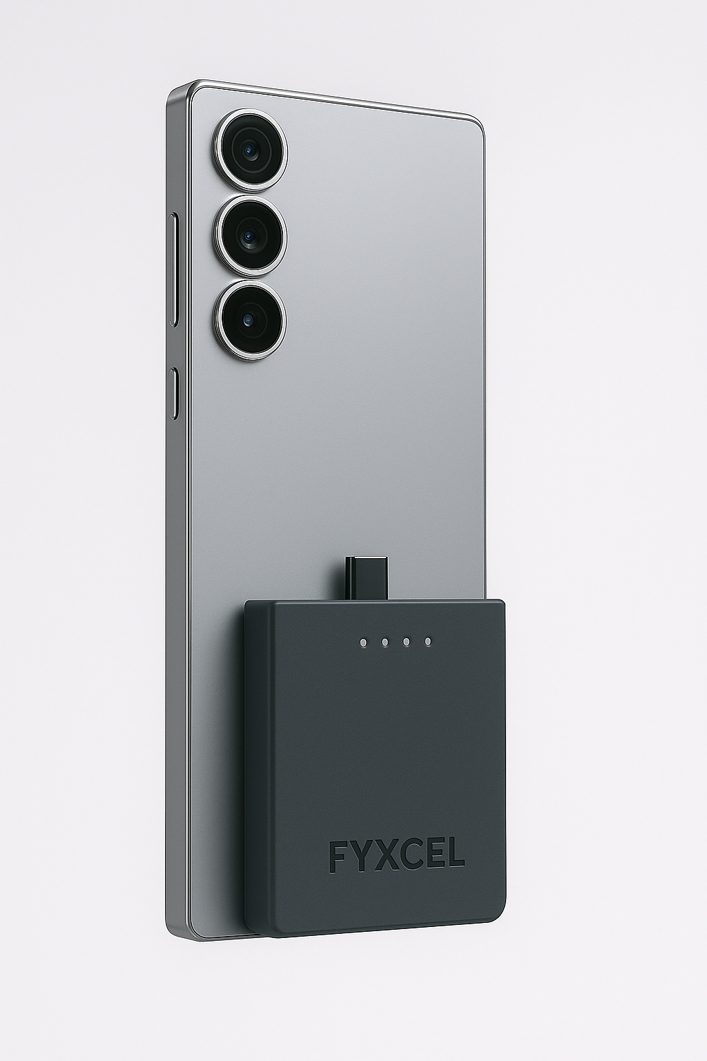Fyxcel - 휴대 전화와 함께 제공 해야하는 스냅 온 휴대용 충전기 미디어 3
