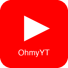 OhmyYOUTUBE - Product Hunt launch logo and brand identity
