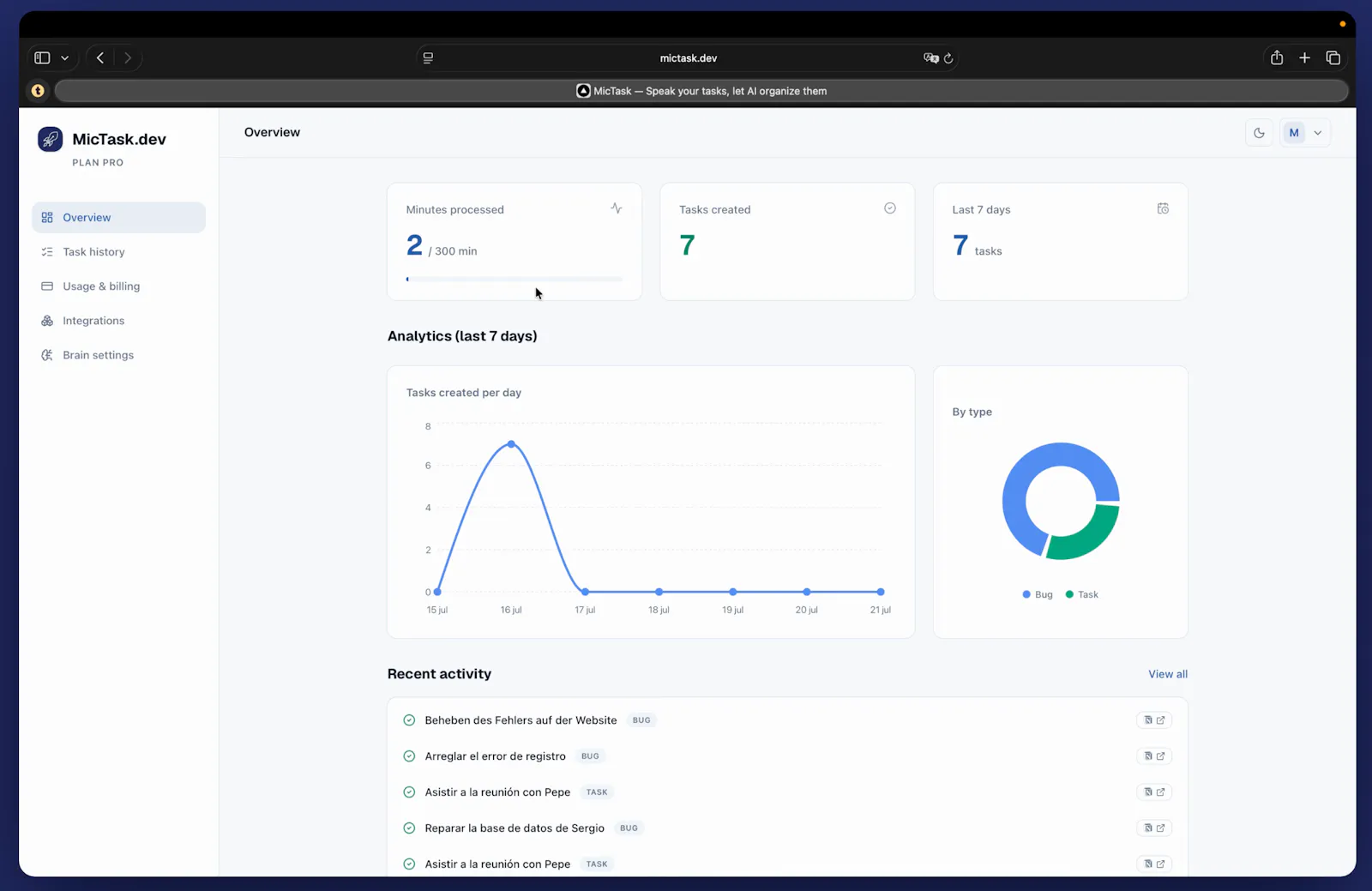 MicTask screenshot 3